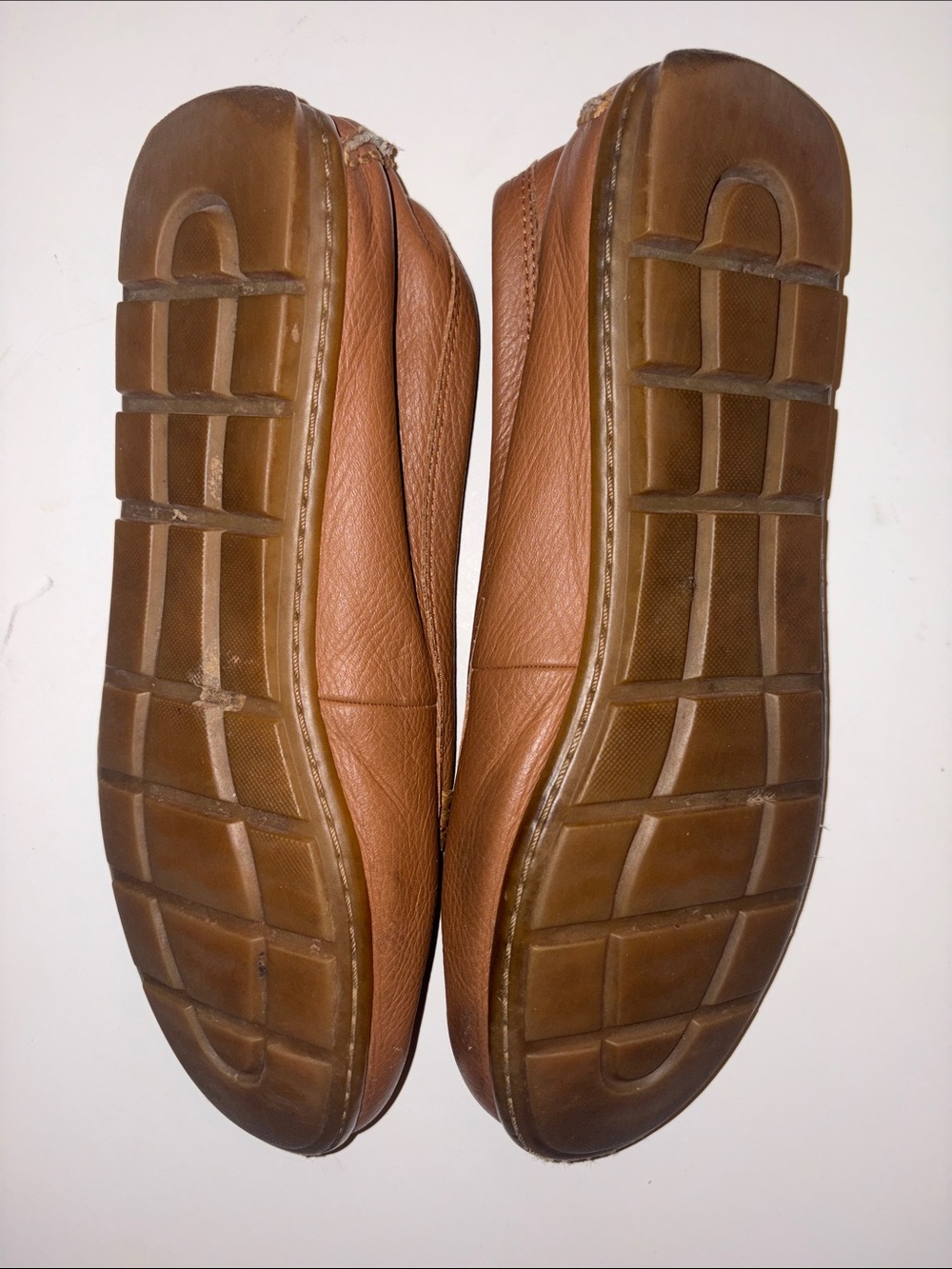 COACH Women's Brown Tan Leather Moccasin Loafers MARY LOCK UP size 10 - Picture 10 of 12